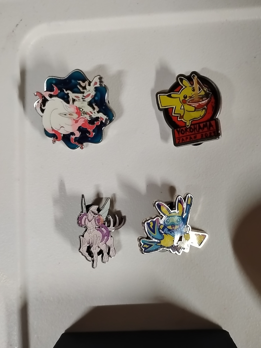Pokemon Enamel Pins - Multicolor Set (Yellow, Blue, Pink, White) Pokemon Series